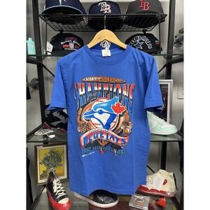Vintage 1993 Back To Back Toronto Blue Jays American League Champions T Shirt M